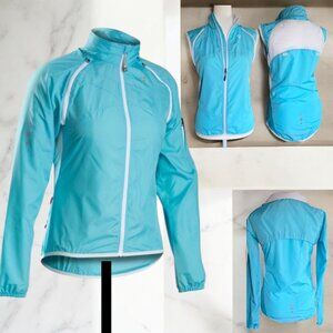 NWOT BONTRAGER (XS) Race Convertible Windshell Maui Color Cycle Jacket